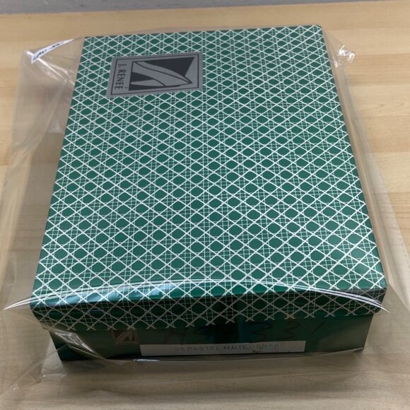 Vintage 80s J. Renee Beige Snake-Embossed Gold Accent Crossbody Clutch Bag Sz M - Picture 13 of 14